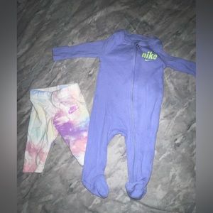Nike baby sleeper and leggings